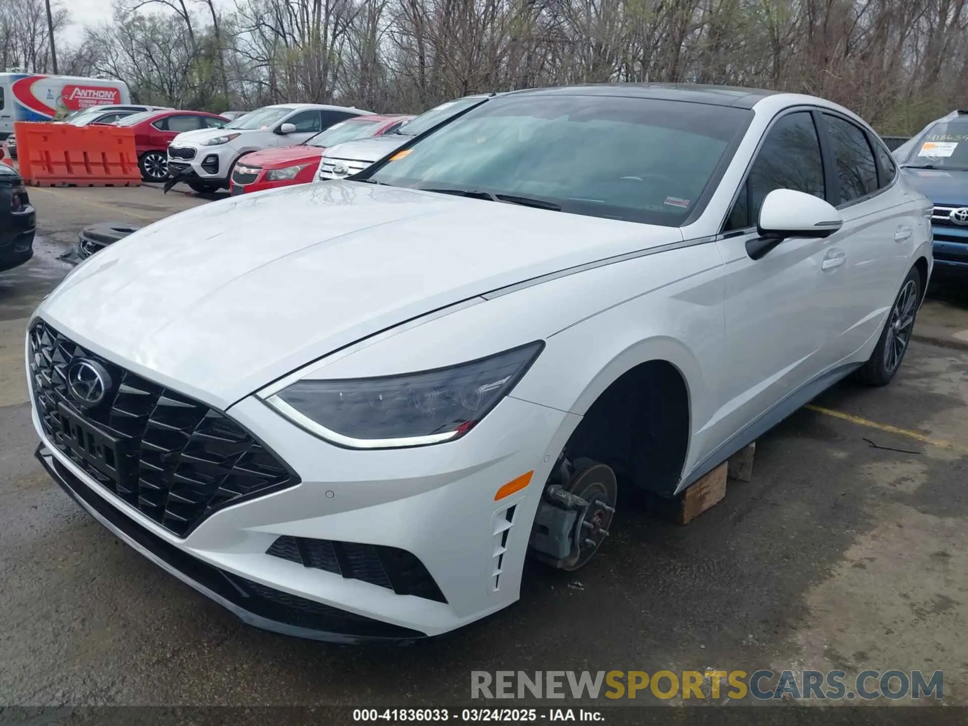 2 Photograph of a damaged car KMHL34J21NA227254 HYUNDAI SONATA 2022