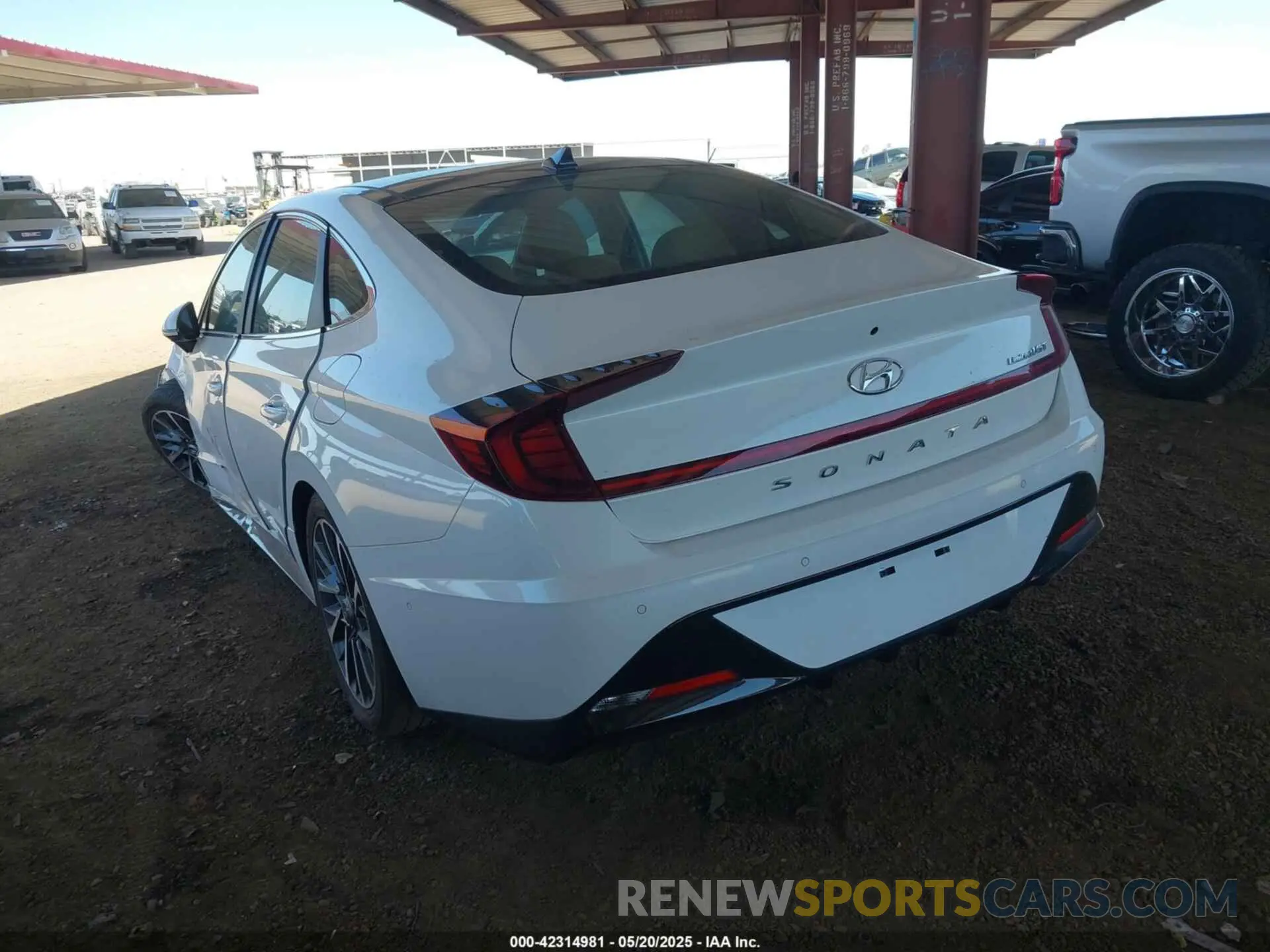 3 Photograph of a damaged car KMHL34J23NA168322 HYUNDAI SONATA 2022