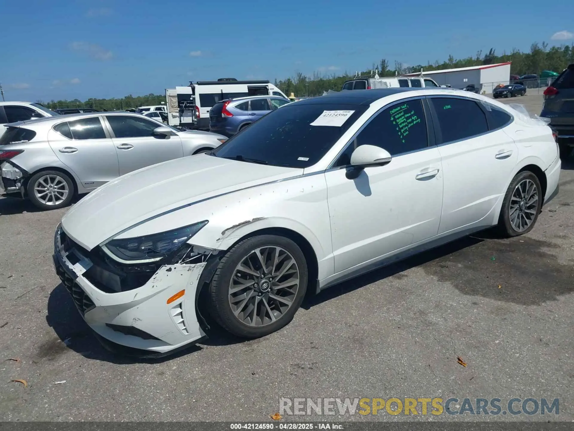 2 Photograph of a damaged car KMHL34J23NA186920 HYUNDAI SONATA 2022