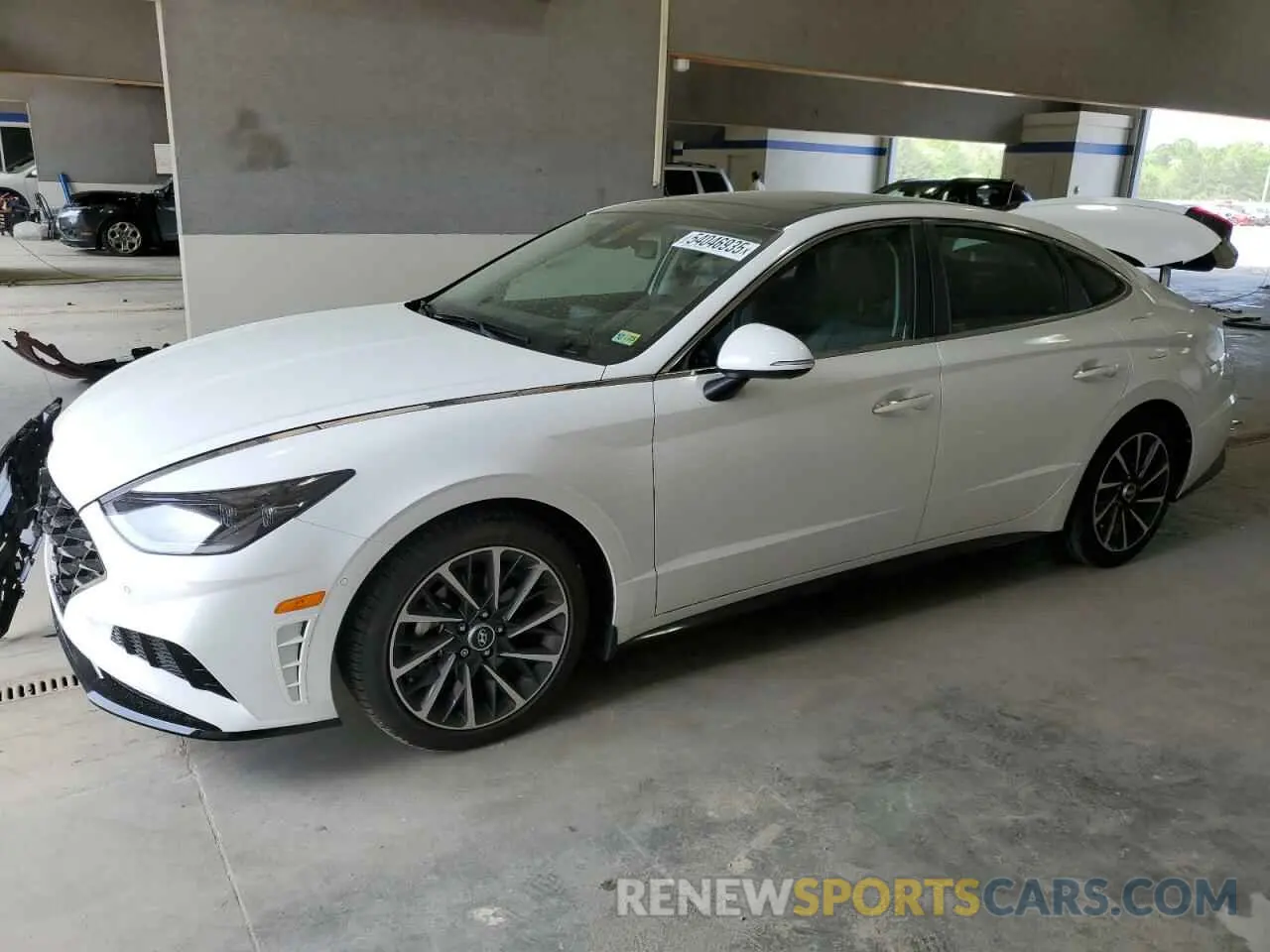1 Photograph of a damaged car KMHL34J25NA180777 HYUNDAI SONATA 2022