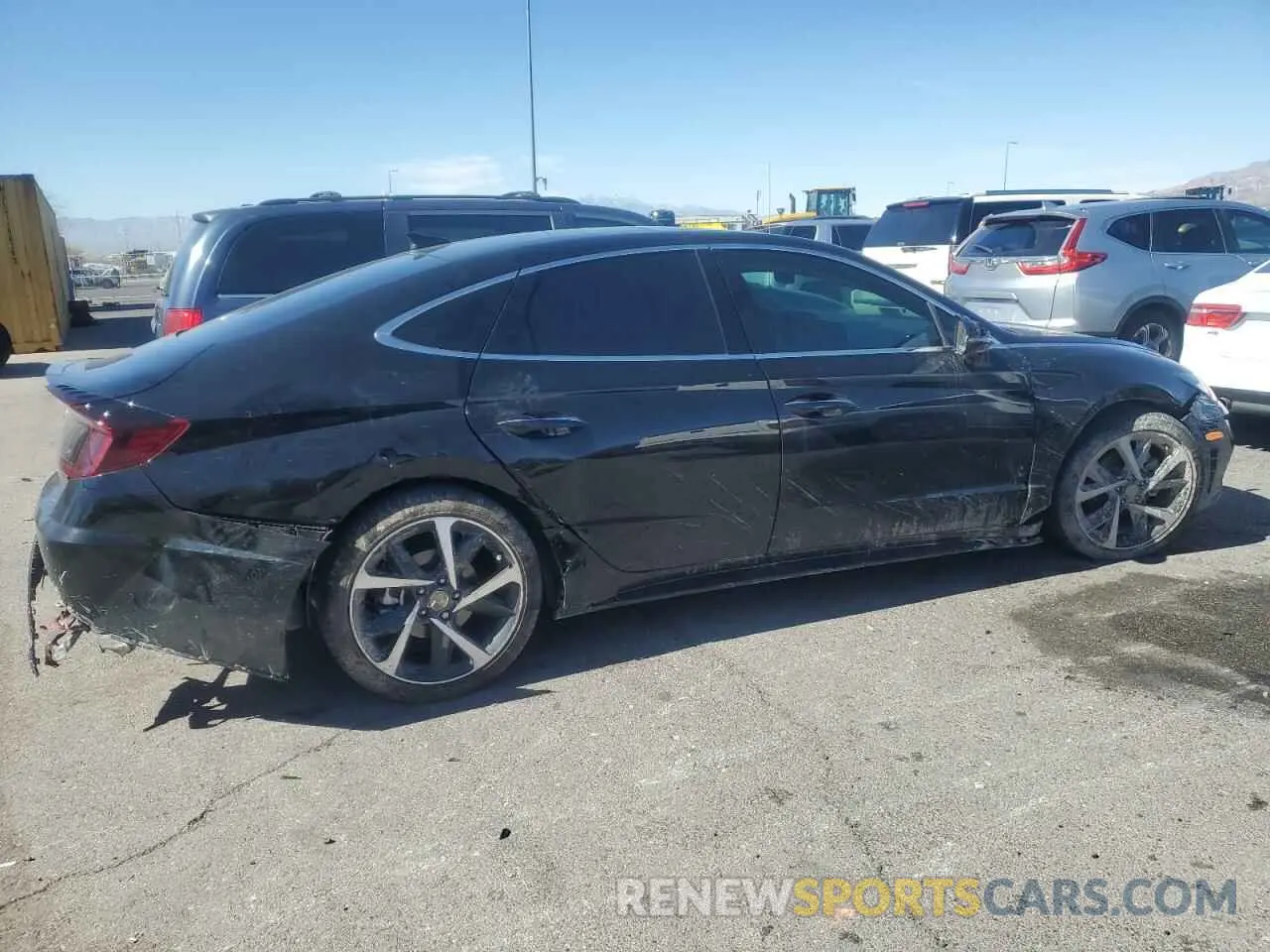 3 Photograph of a damaged car KMHL44J23NA235014 HYUNDAI SONATA 2022