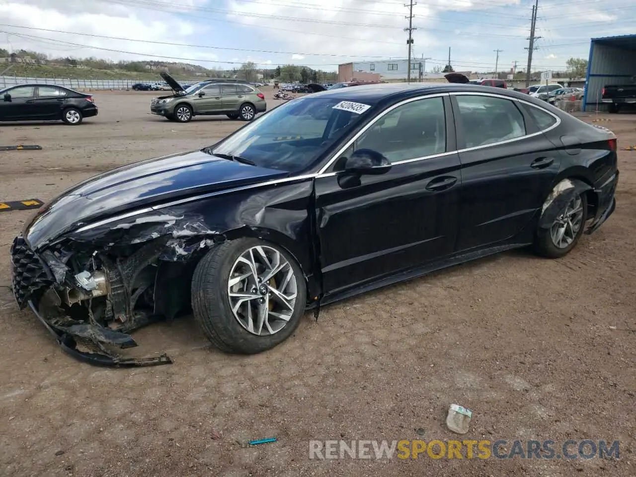 1 Photograph of a damaged car KMHL64JA6NA218807 HYUNDAI SONATA 2022