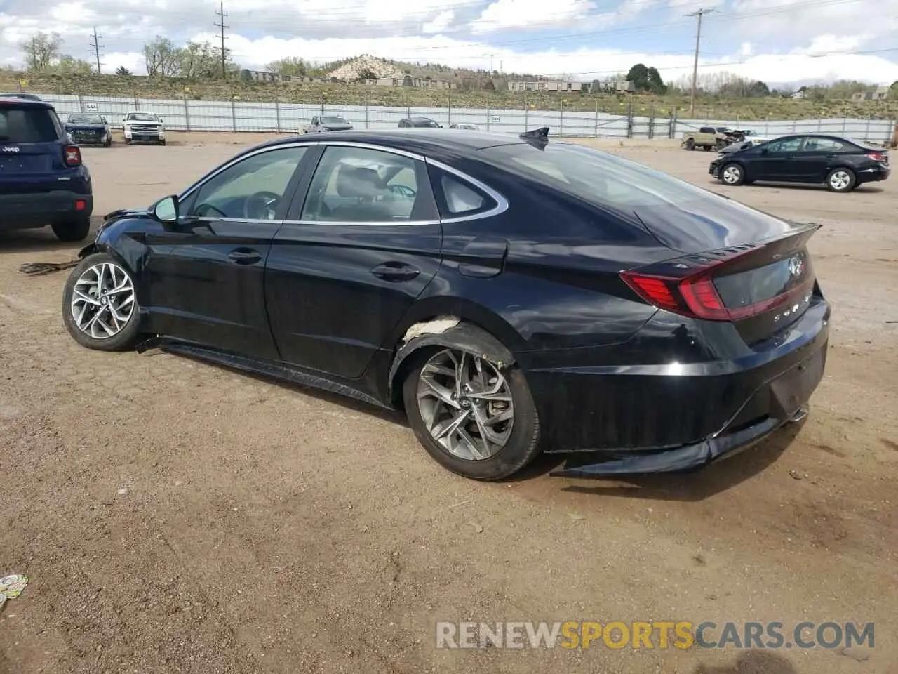 2 Photograph of a damaged car KMHL64JA6NA218807 HYUNDAI SONATA 2022