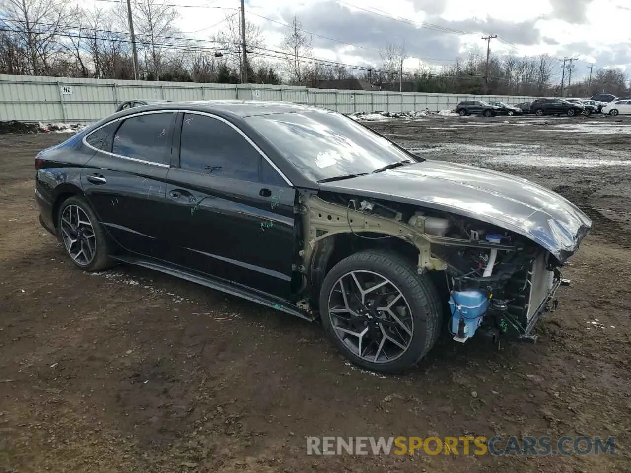 4 Фотография поврежденного автомобиля KMHL14JC1PA253919 HYUNDAI SONATA 2023