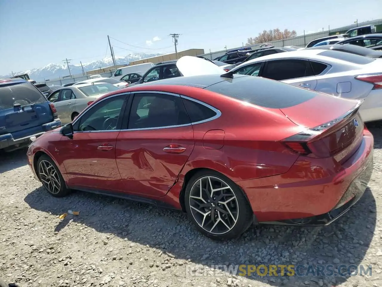 2 Photograph of a damaged car KMHL14JC1PA331907 HYUNDAI SONATA 2023