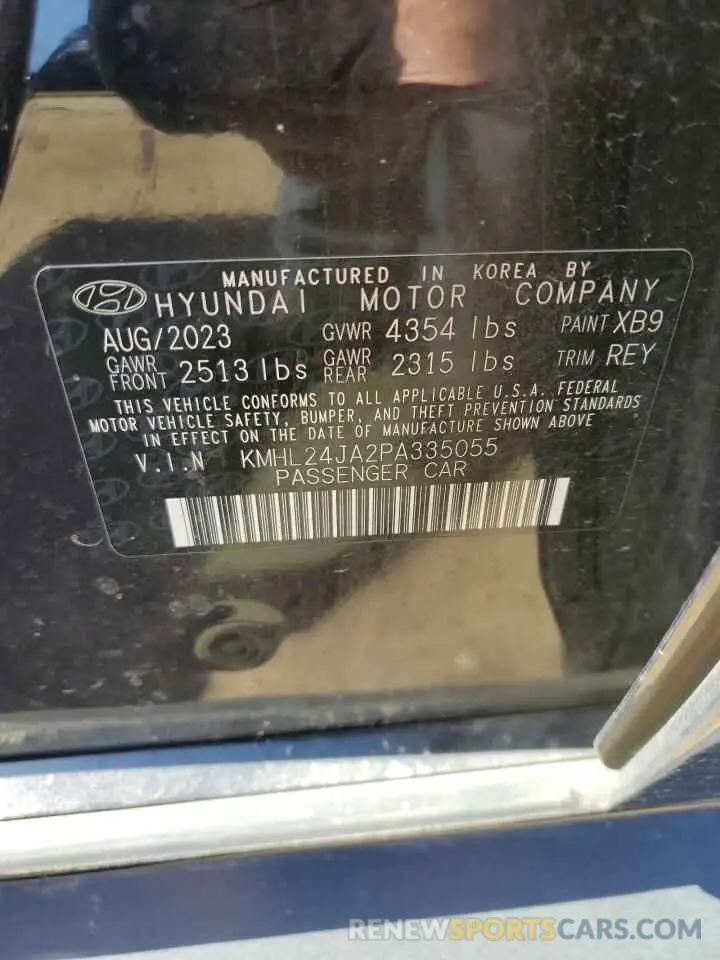 14 Фотография поврежденного автомобиля KMHL24JA2PA335055 HYUNDAI SONATA 2023