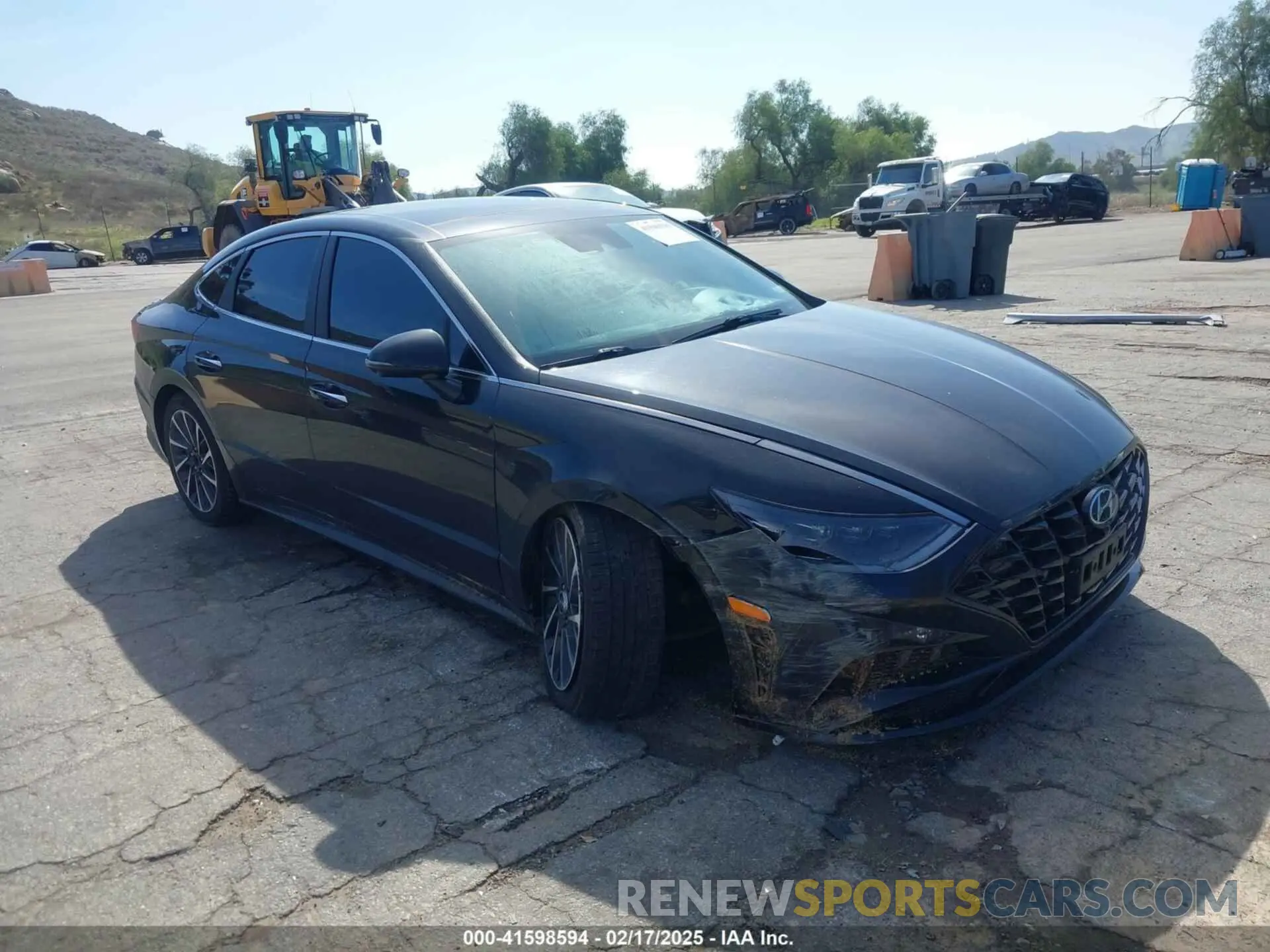 1 Photograph of a damaged car KMHL34J28PA261498 HYUNDAI SONATA 2023