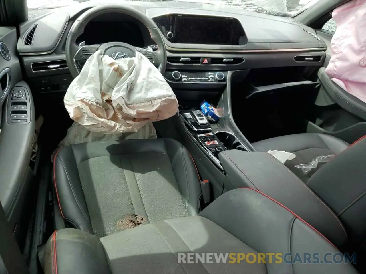 8 Photograph of a damaged car KMHL44J20PA276848 HYUNDAI SONATA 2023