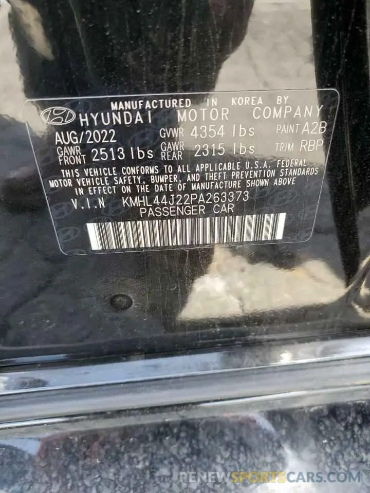12 Photograph of a damaged car KMHL44J22PA263373 HYUNDAI SONATA 2023