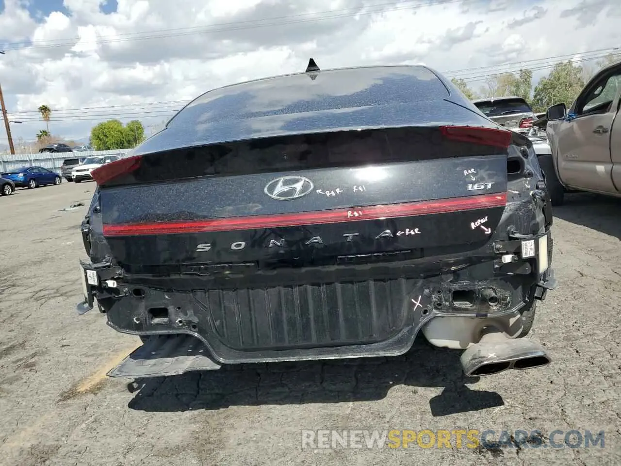 6 Photograph of a damaged car KMHL44J22PA263373 HYUNDAI SONATA 2023