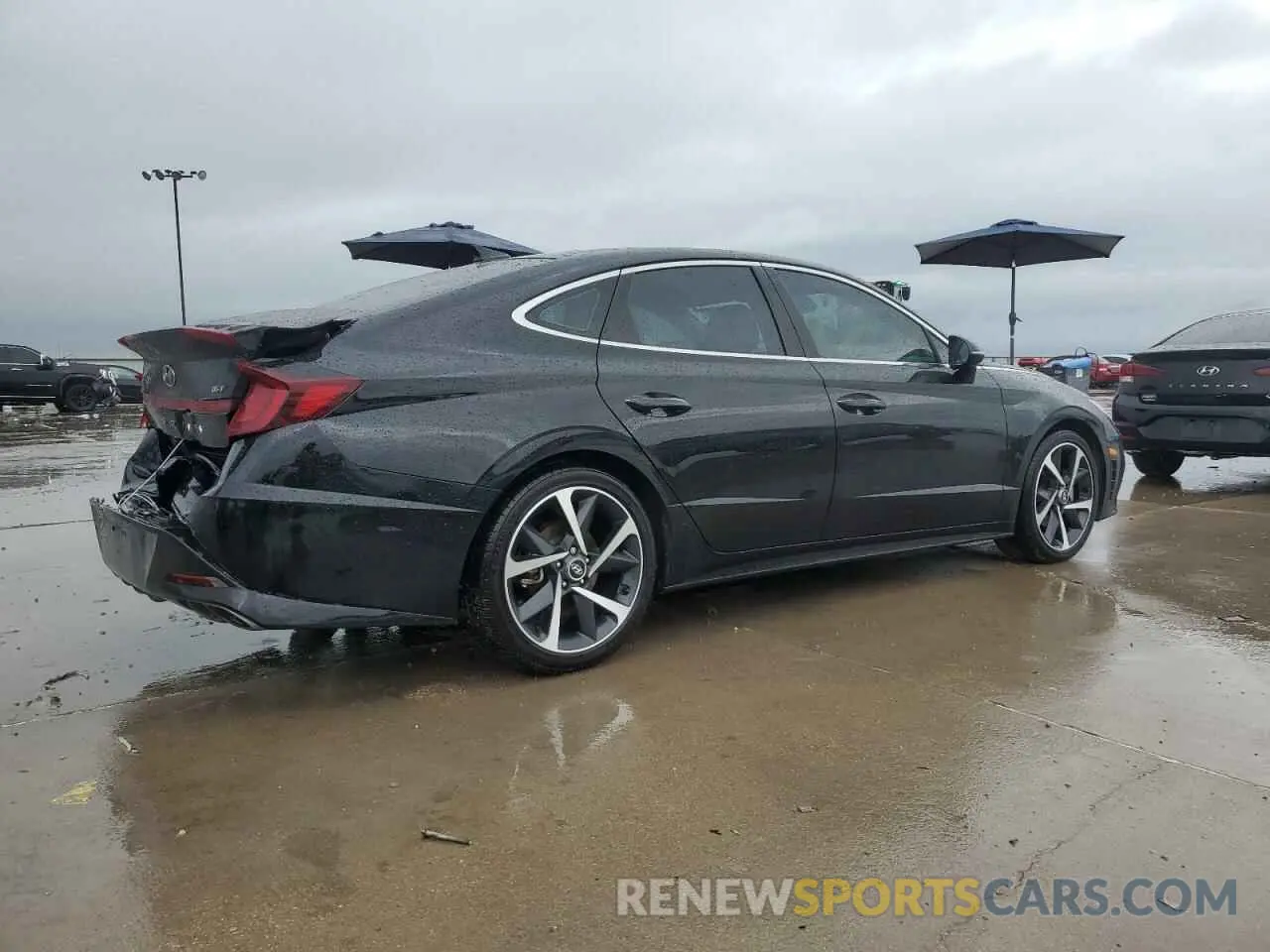 3 Photograph of a damaged car KMHL44J22PA263924 HYUNDAI SONATA 2023