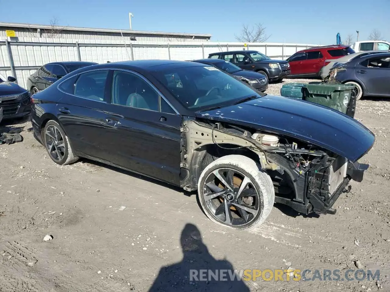 4 Photograph of a damaged car KMHL44J23PA249918 HYUNDAI SONATA 2023