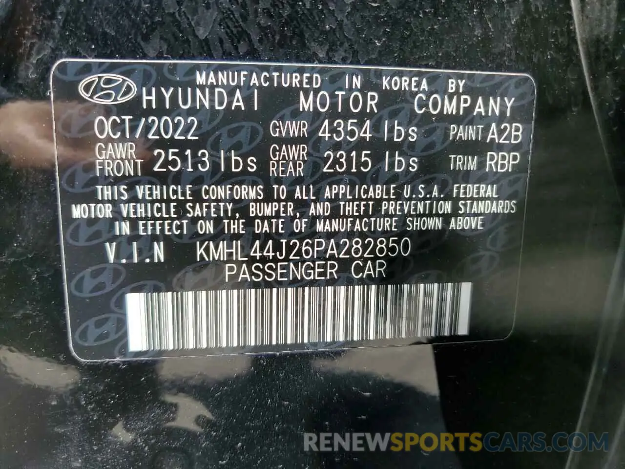 13 Фотография поврежденного автомобиля KMHL44J26PA282850 HYUNDAI SONATA 2023