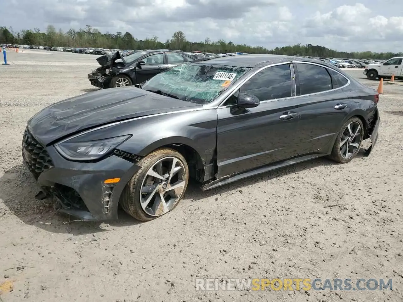 1 Photograph of a damaged car KMHL44J27PA264535 HYUNDAI SONATA 2023
