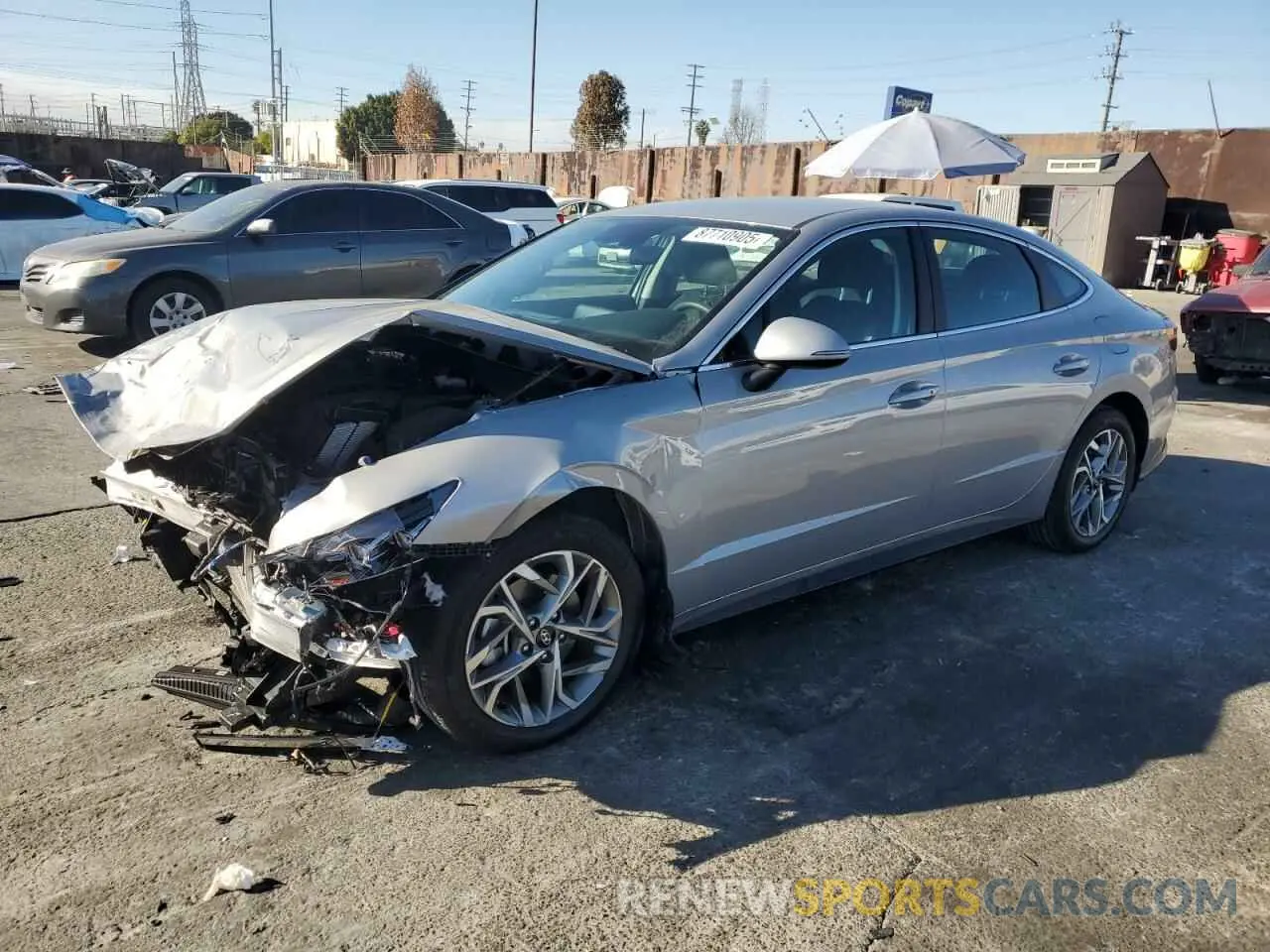 1 Photograph of a damaged car KMHL64JA3PA347803 HYUNDAI SONATA 2023