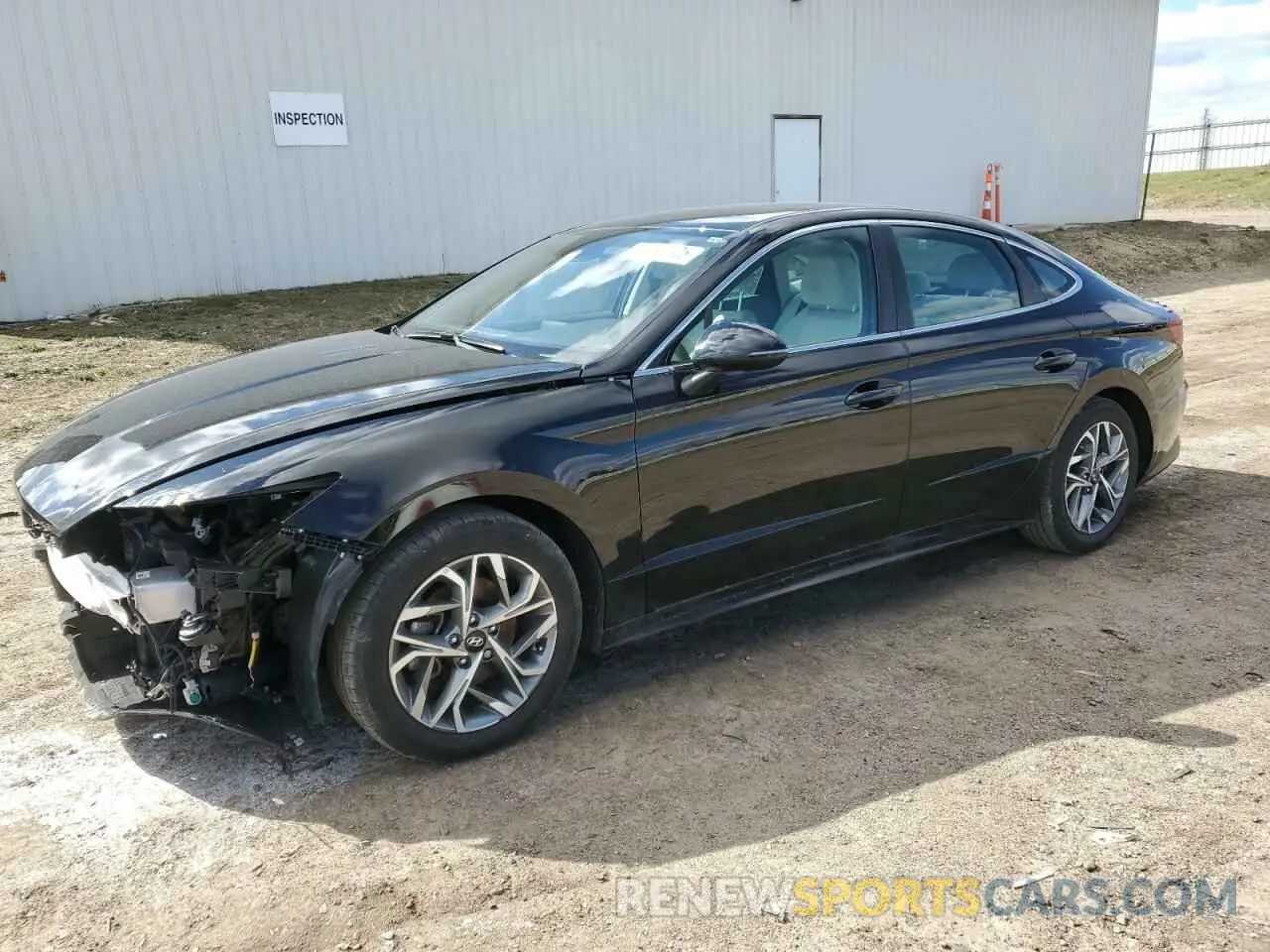 1 Photograph of a damaged car KMHL64JA6PA321731 HYUNDAI SONATA 2023