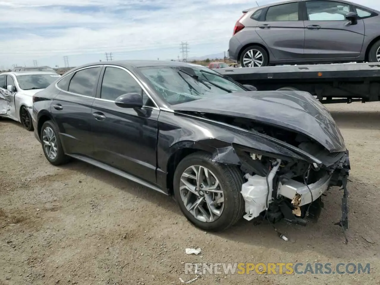4 Фотография поврежденного автомобиля KMHL64JA7PA329420 HYUNDAI SONATA 2023