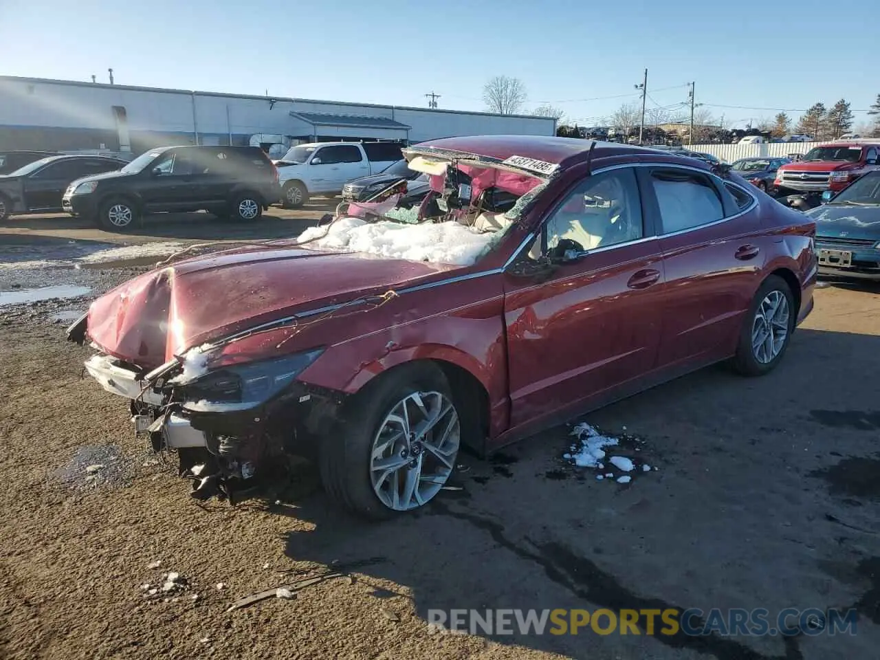 1 Photograph of a damaged car KMHL64JA7PA346296 HYUNDAI SONATA 2023