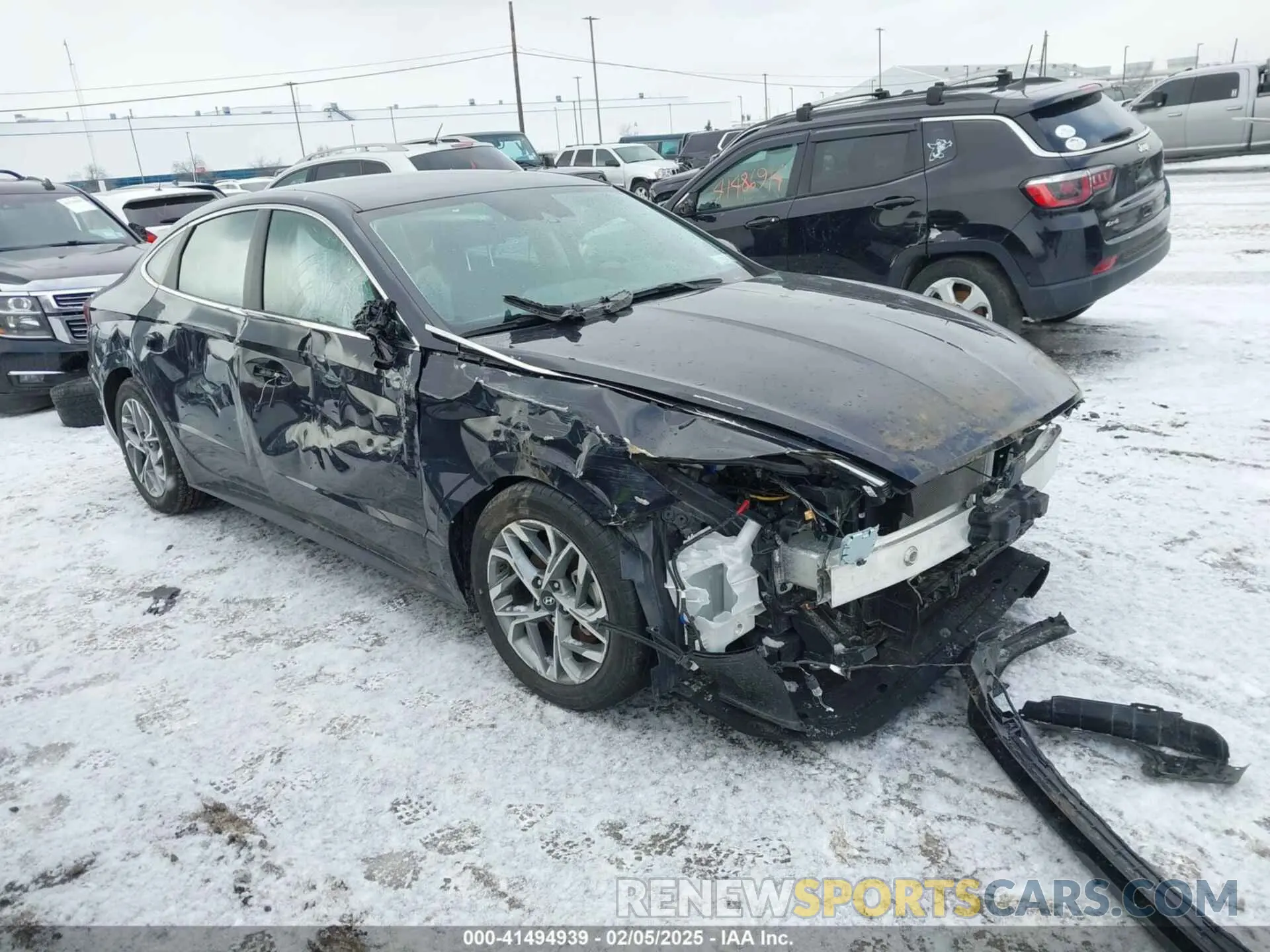 1 Photograph of a damaged car KMHL64JA8PA287405 HYUNDAI SONATA 2023