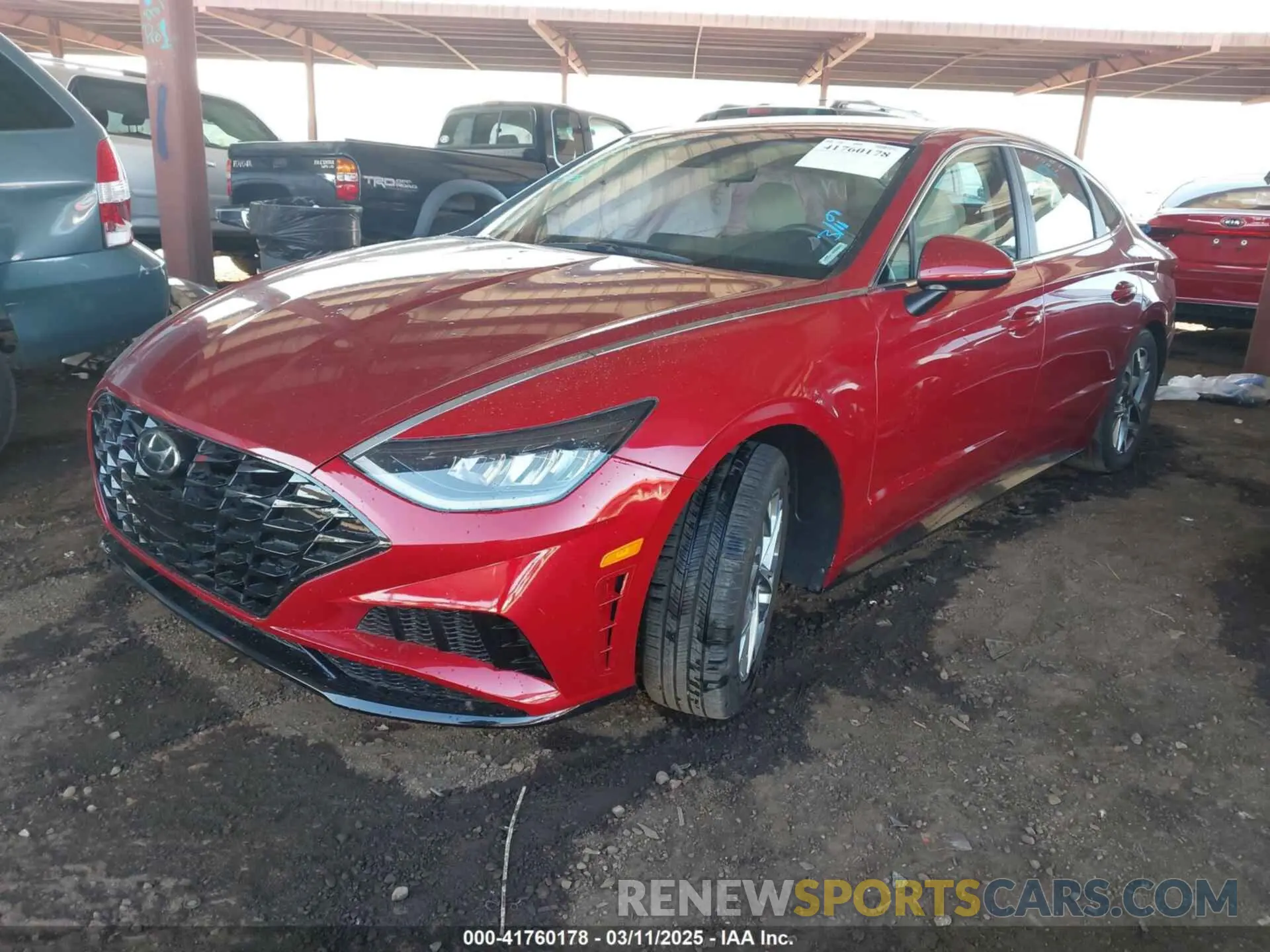 2 Photograph of a damaged car KMHL64JA8PA290529 HYUNDAI SONATA 2023