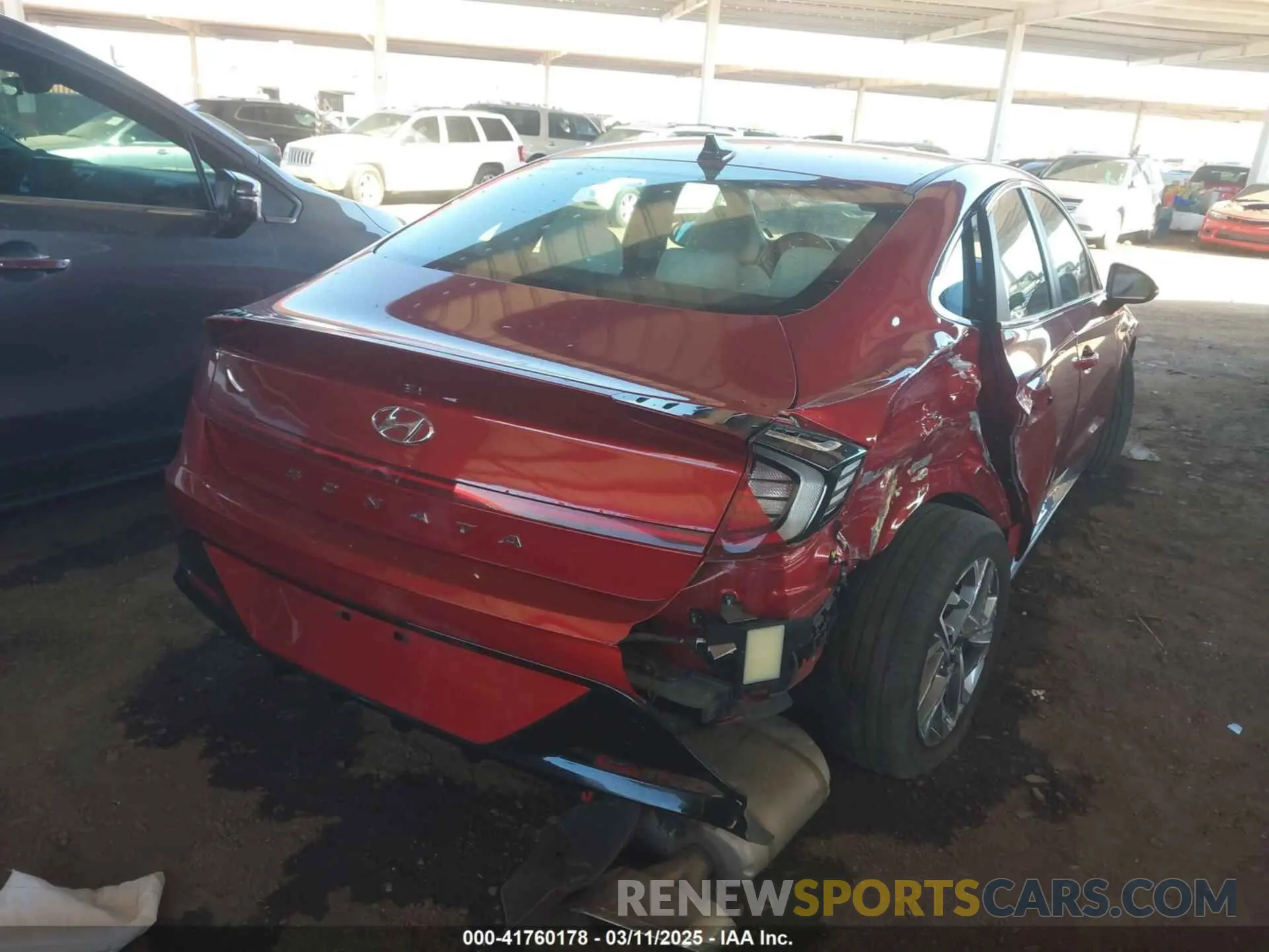 4 Photograph of a damaged car KMHL64JA8PA290529 HYUNDAI SONATA 2023