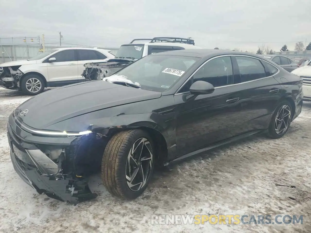 1 Photograph of a damaged car KMHL14JA7RA350706 HYUNDAI SONATA 2024