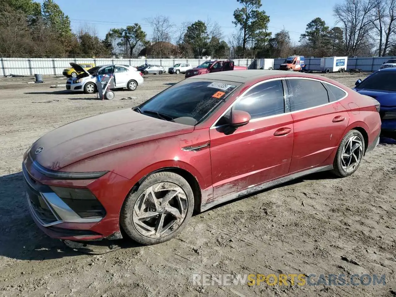 1 Photograph of a damaged car KMHL14JA7RA351905 HYUNDAI SONATA 2024