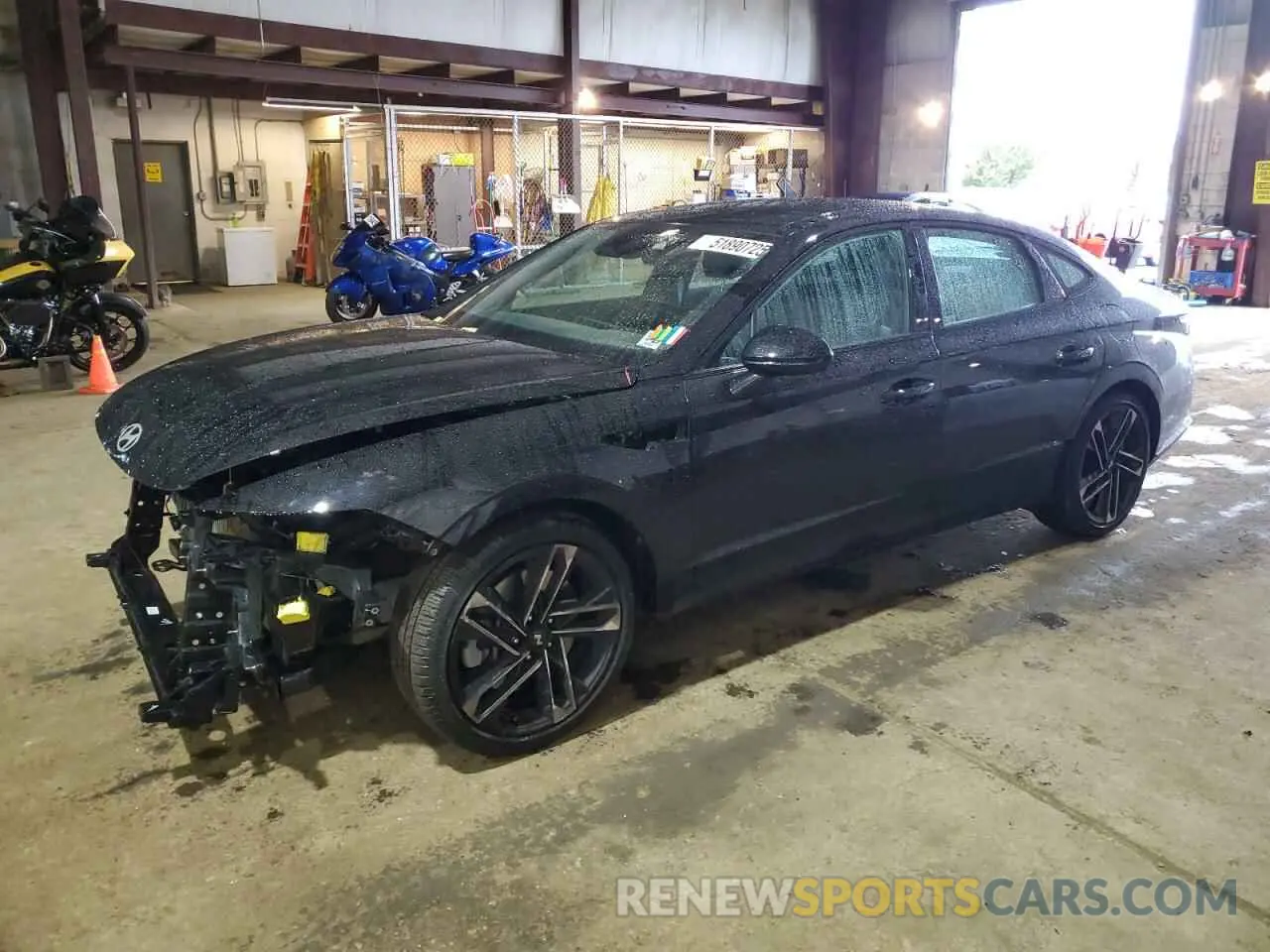 1 Photograph of a damaged car KMHL54JC7RA410148 HYUNDAI SONATA 2024