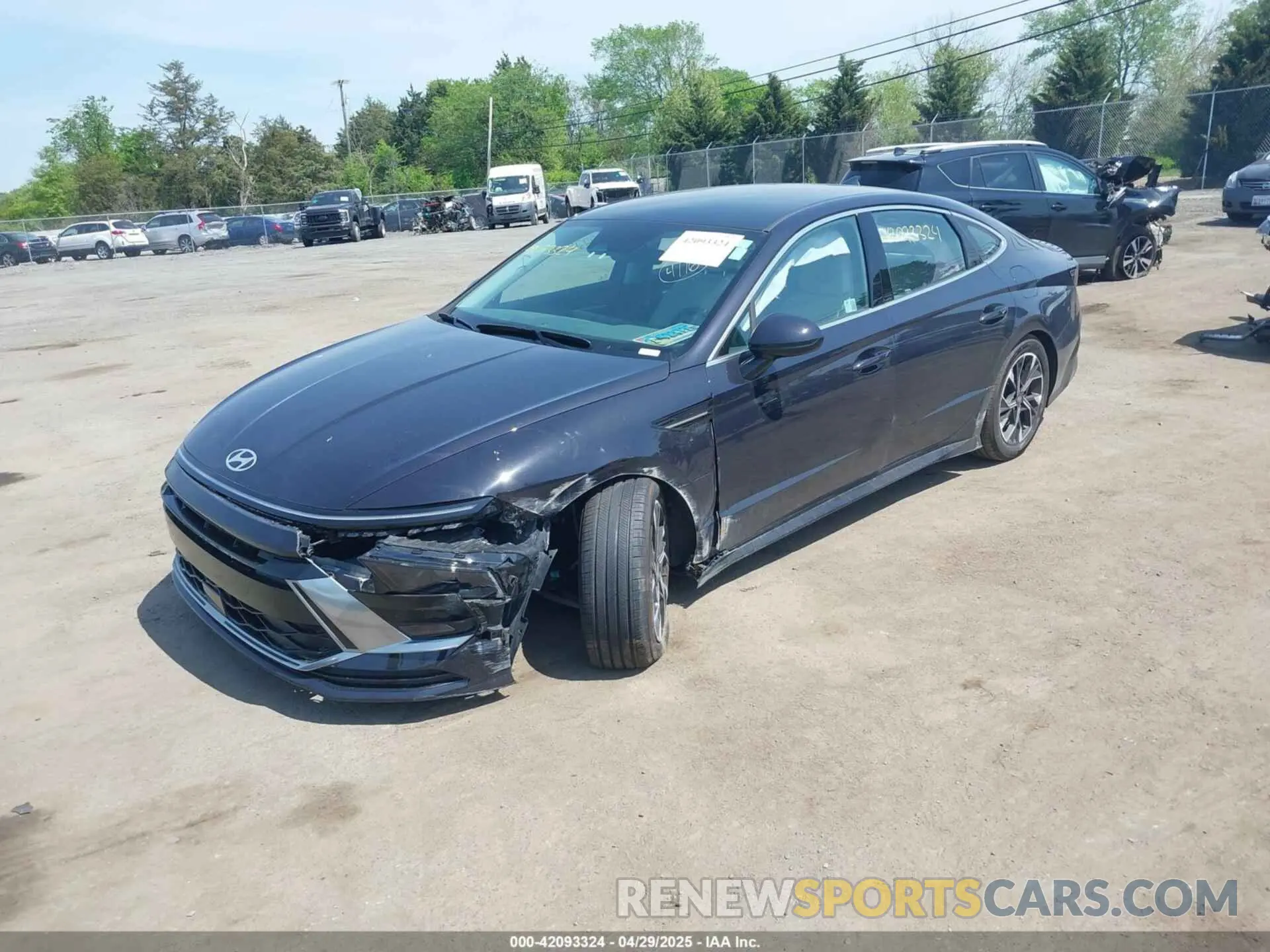 2 Photograph of a damaged car KMHL64JA5RA380000 HYUNDAI SONATA 2024