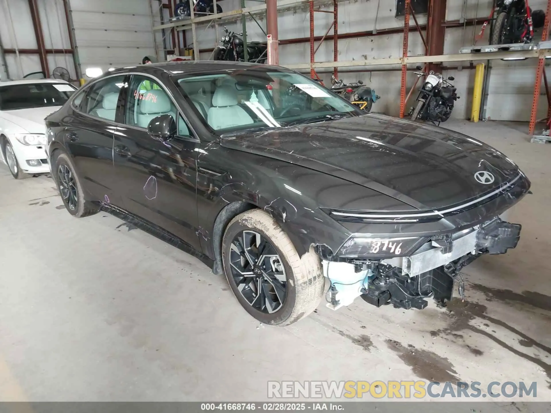 1 Photograph of a damaged car KMHL64JA5RA410600 HYUNDAI SONATA 2024