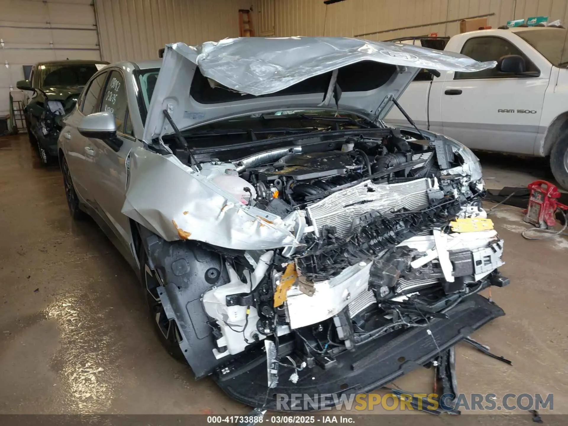 1 Photograph of a damaged car KMHL64JA7RA398076 HYUNDAI SONATA 2024