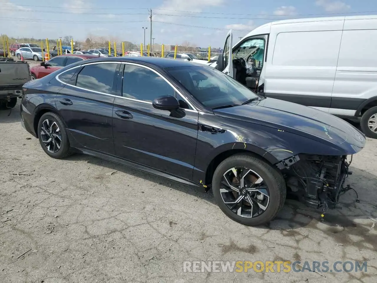 4 Фотография поврежденного автомобиля KMHL64JA9RA412592 HYUNDAI SONATA 2024