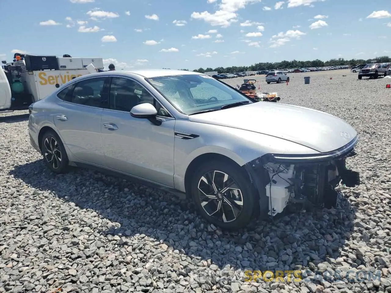 4 Photograph of a damaged car KMHL64JA2SA443625 HYUNDAI SONATA 2025