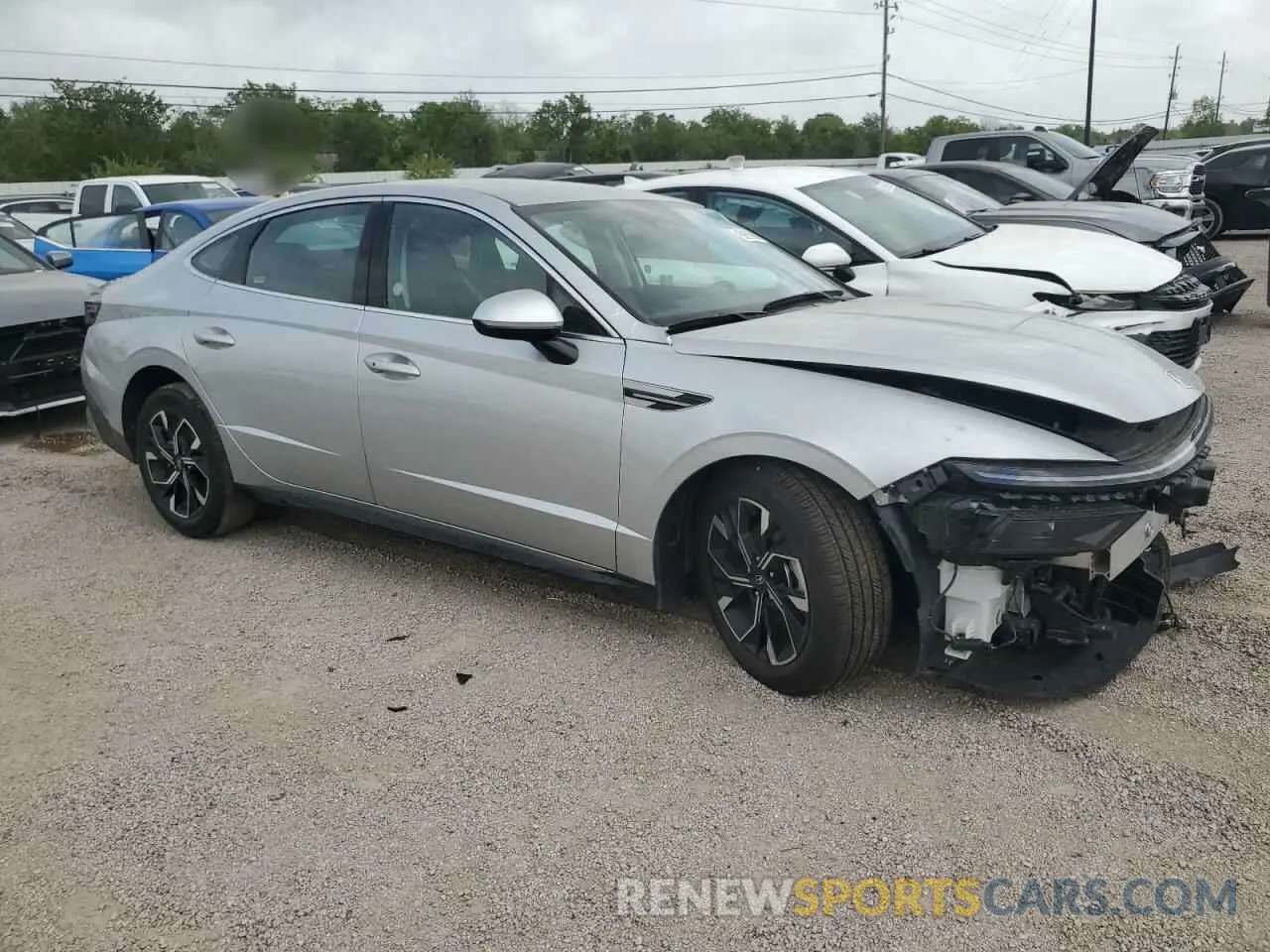 4 Photograph of a damaged car KMHL64JA3SA454827 HYUNDAI SONATA 2025