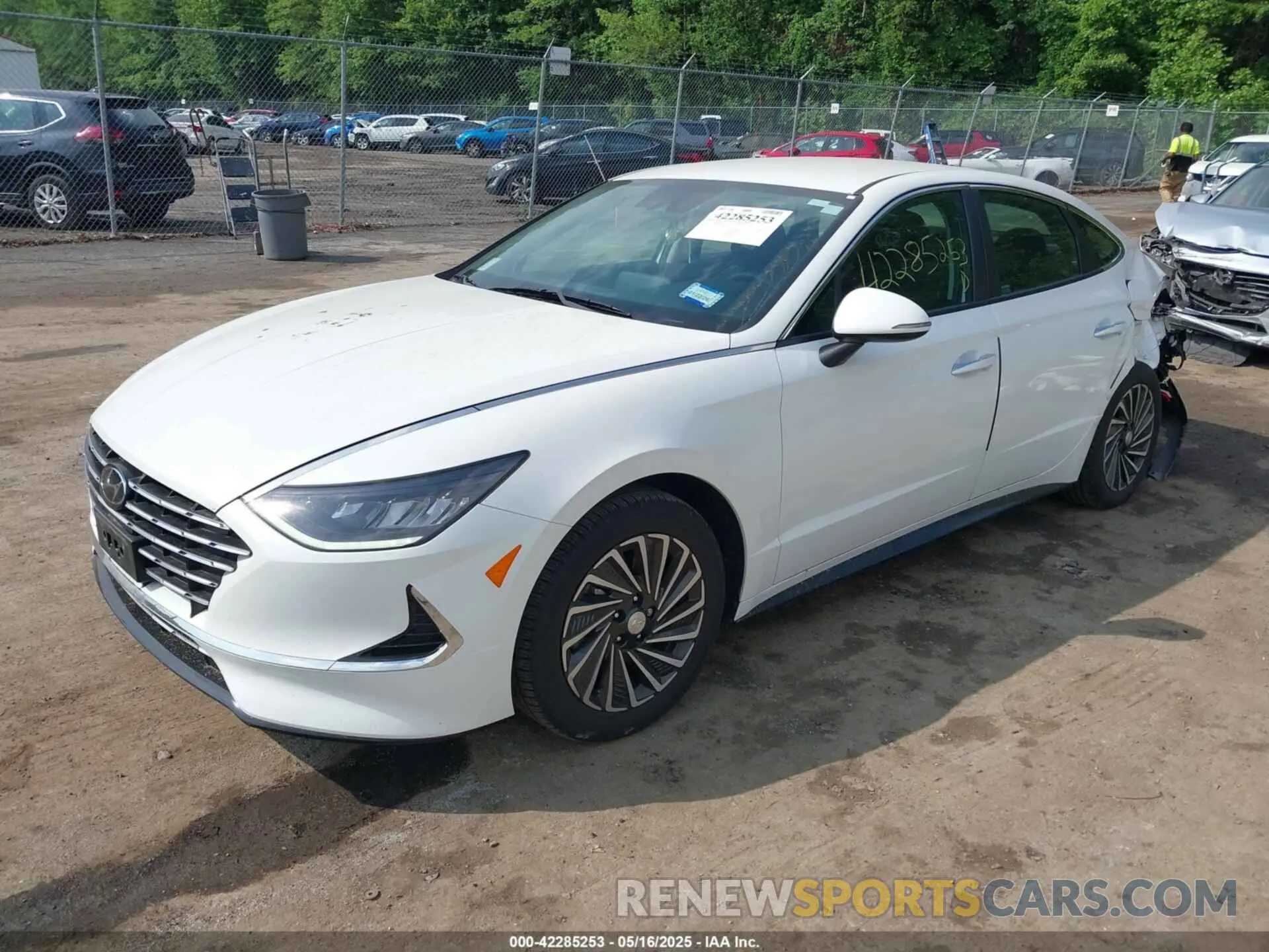 2 Photograph of a damaged car KMHL34JJ5NA047444 HYUNDAI SONATA HYBRID 2022