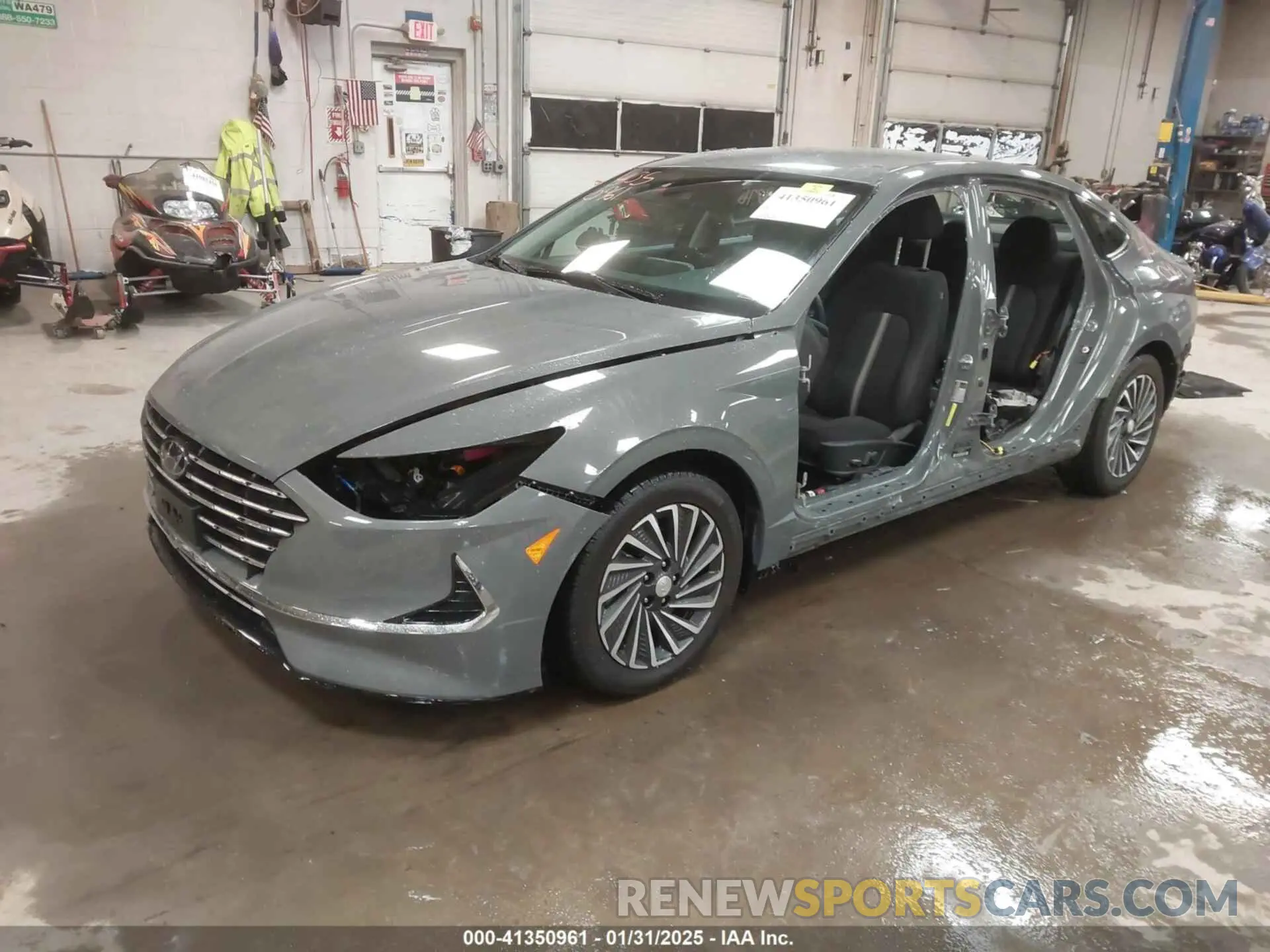 2 Фотография поврежденного автомобиля KMHL34JJ5NA047976 HYUNDAI SONATA HYBRID 2022
