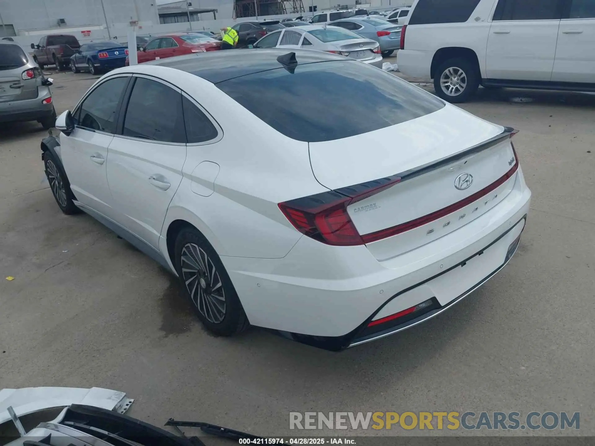 3 Photograph of a damaged car KMHL54JJ8NA049246 HYUNDAI SONATA HYBRID 2022