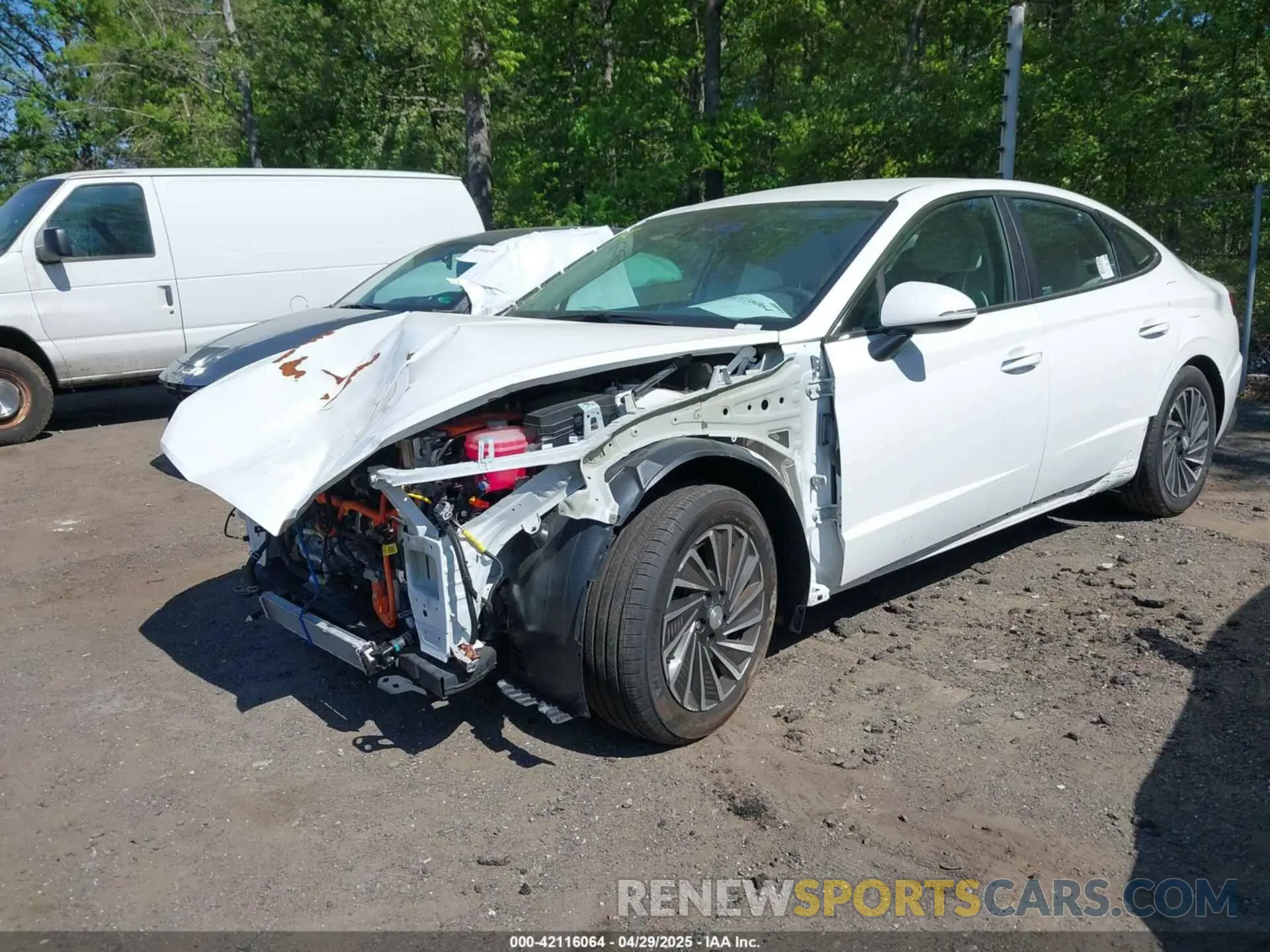 2 Photograph of a damaged car KMHL34JJ7PA078228 HYUNDAI SONATA HYBRID 2023