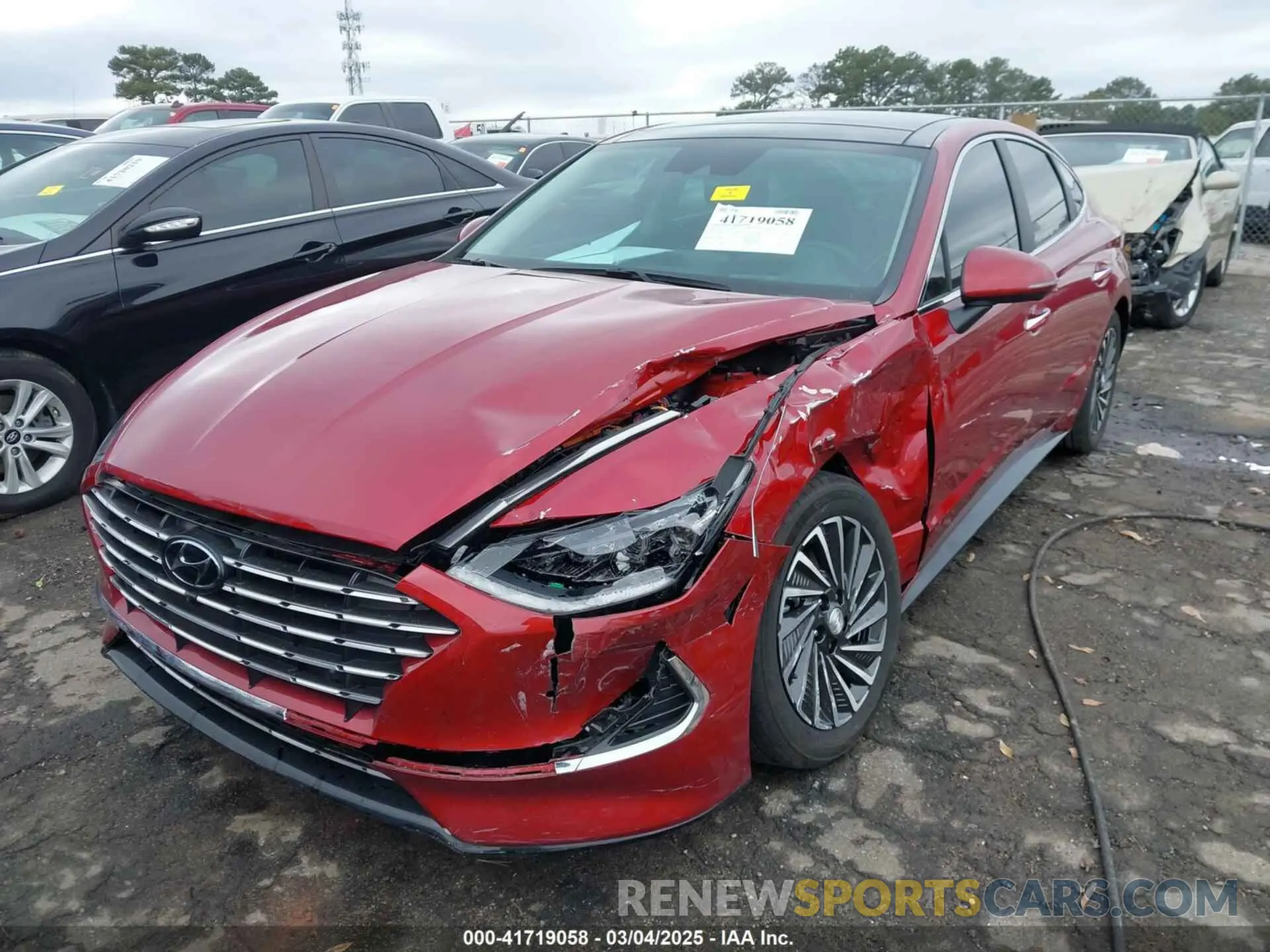 2 Photograph of a damaged car KMHL54JJ1PA076534 HYUNDAI SONATA HYBRID 2023