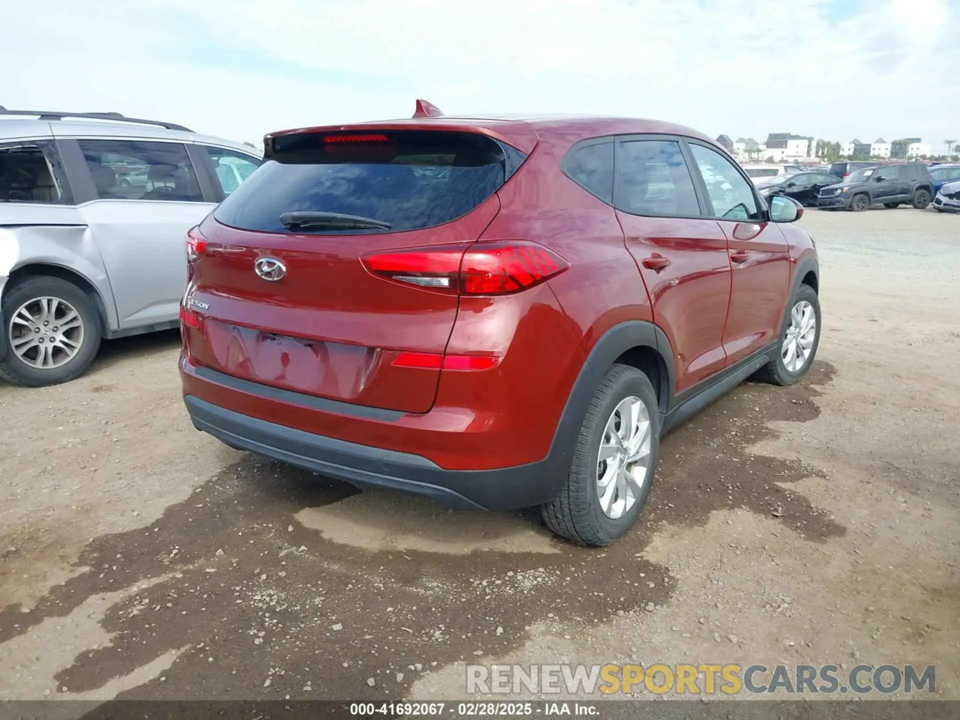 4 Photograph of a damaged car KM8J23A40KU046257 HYUNDAI TUCSON 2019
