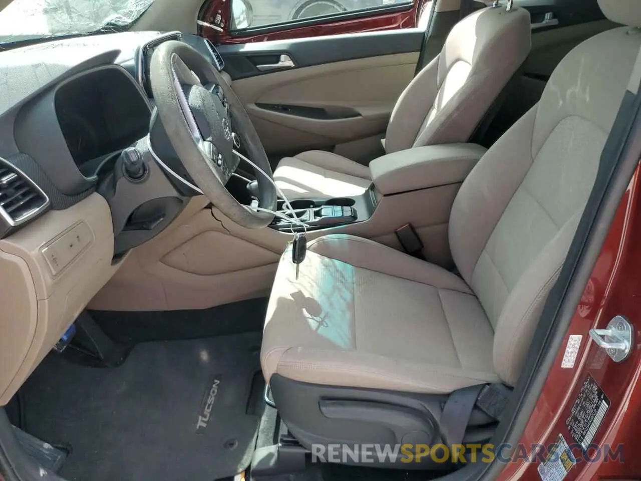 7 Photograph of a damaged car KM8J23A40KU065228 HYUNDAI TUCSON 2019