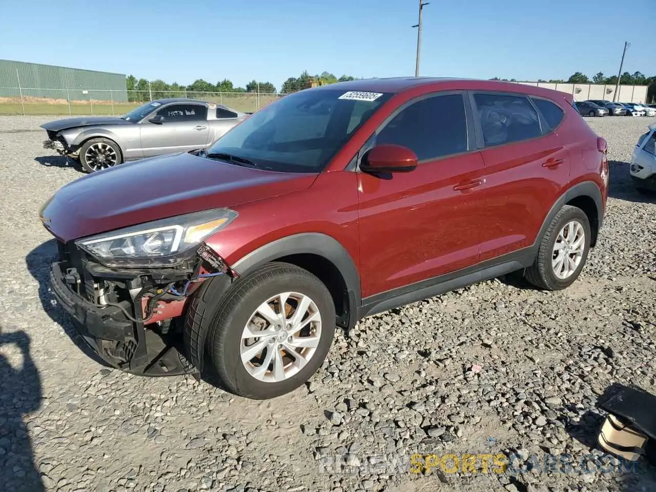 1 Photograph of a damaged car KM8J23A40KU886720 HYUNDAI TUCSON 2019