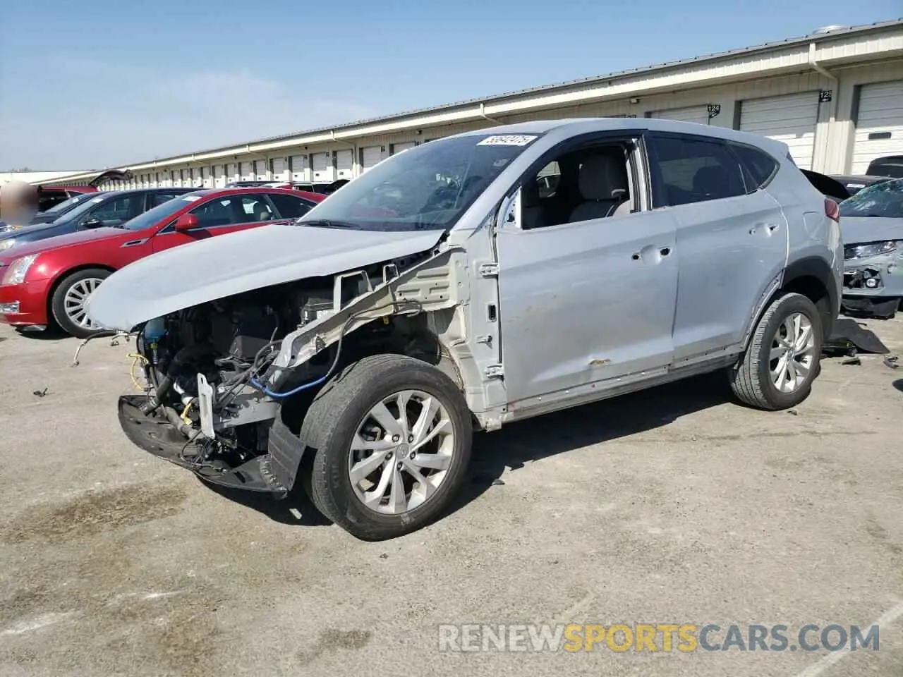 1 Photograph of a damaged car KM8J23A40KU951999 HYUNDAI TUCSON 2019