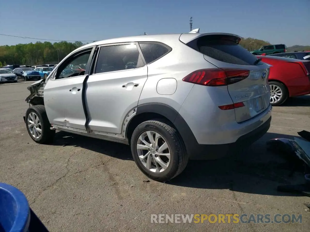 2 Photograph of a damaged car KM8J23A40KU951999 HYUNDAI TUCSON 2019
