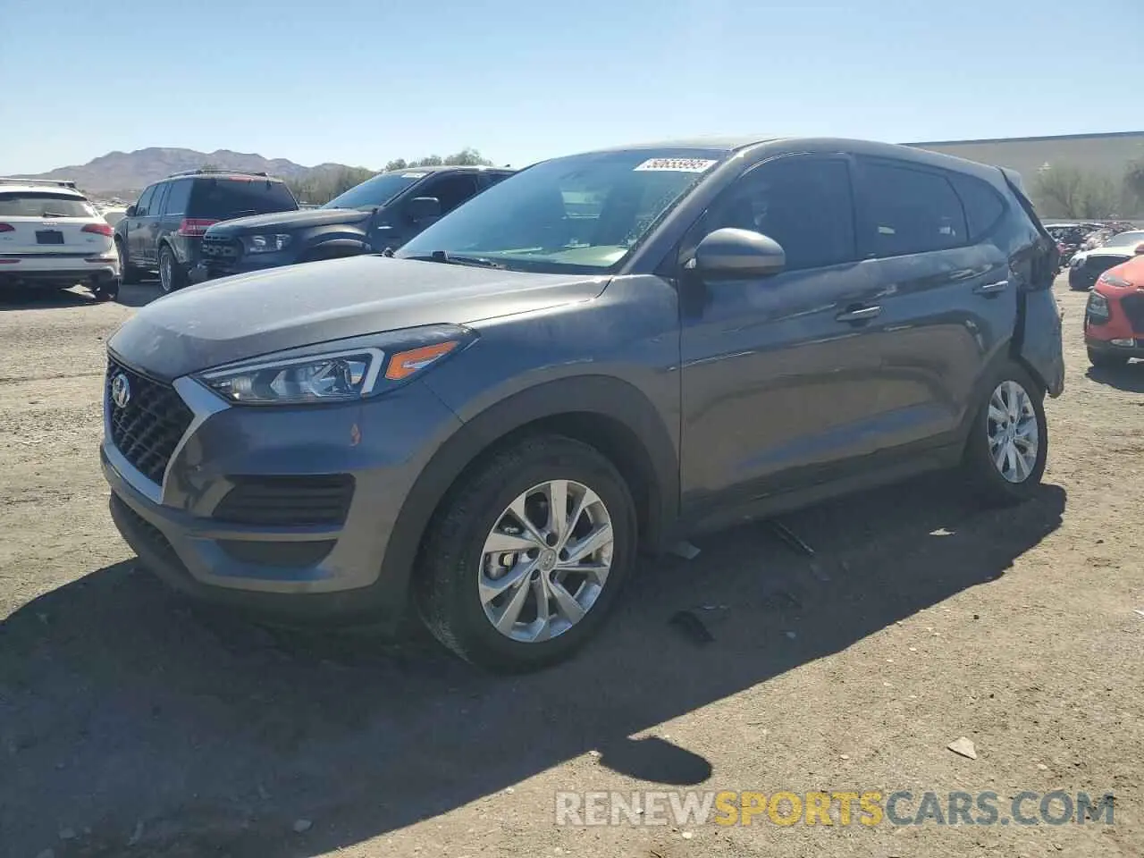 1 Photograph of a damaged car KM8J23A41KU018855 HYUNDAI TUCSON 2019