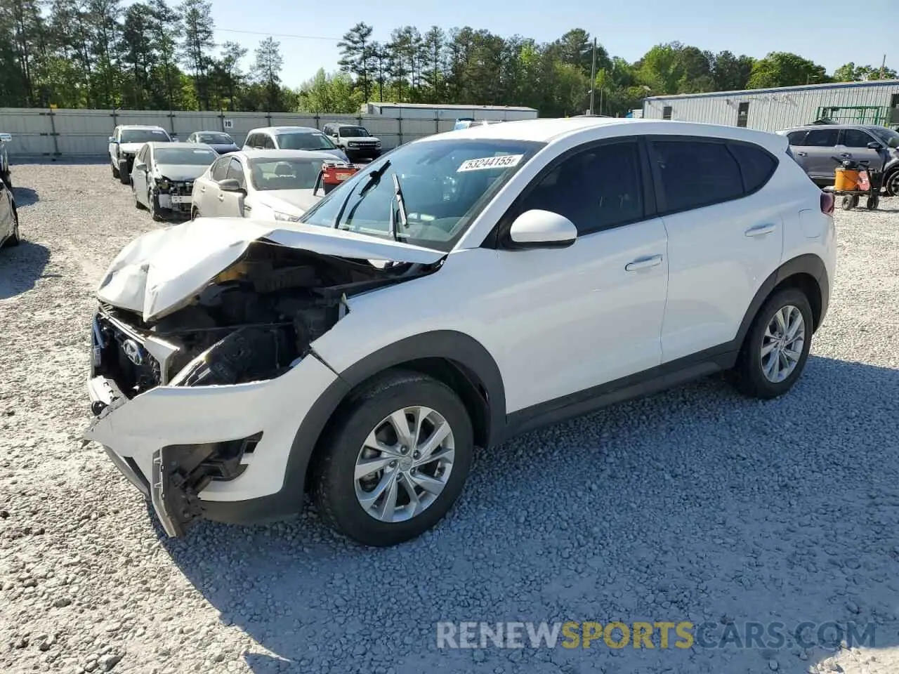 1 Photograph of a damaged car KM8J23A41KU971260 HYUNDAI TUCSON 2019