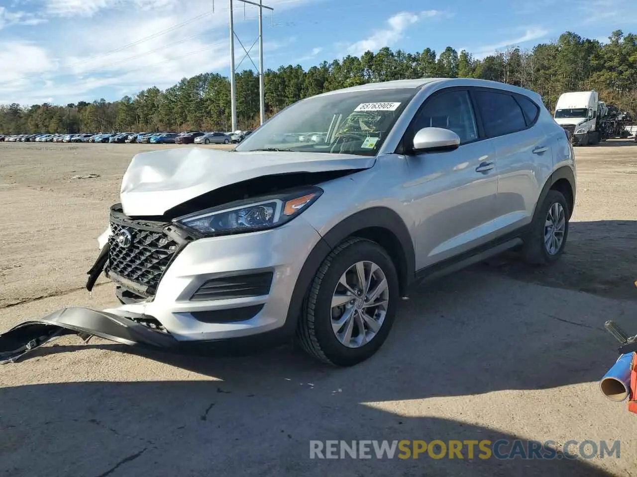 1 Photograph of a damaged car KM8J23A42KU886878 HYUNDAI TUCSON 2019