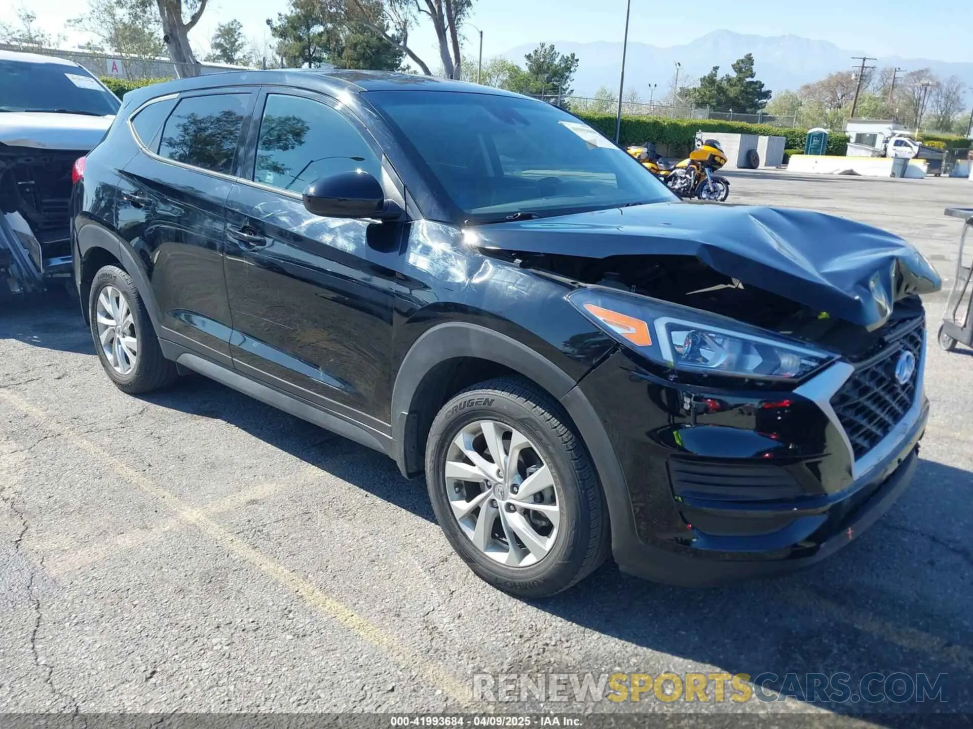 1 Photograph of a damaged car KM8J23A42KU886928 HYUNDAI TUCSON 2019