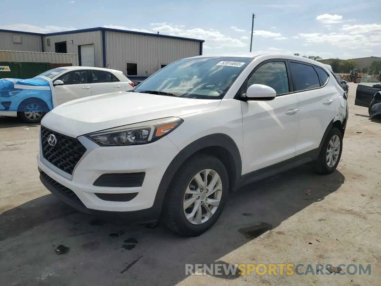 1 Photograph of a damaged car KM8J23A44KU872061 HYUNDAI TUCSON 2019