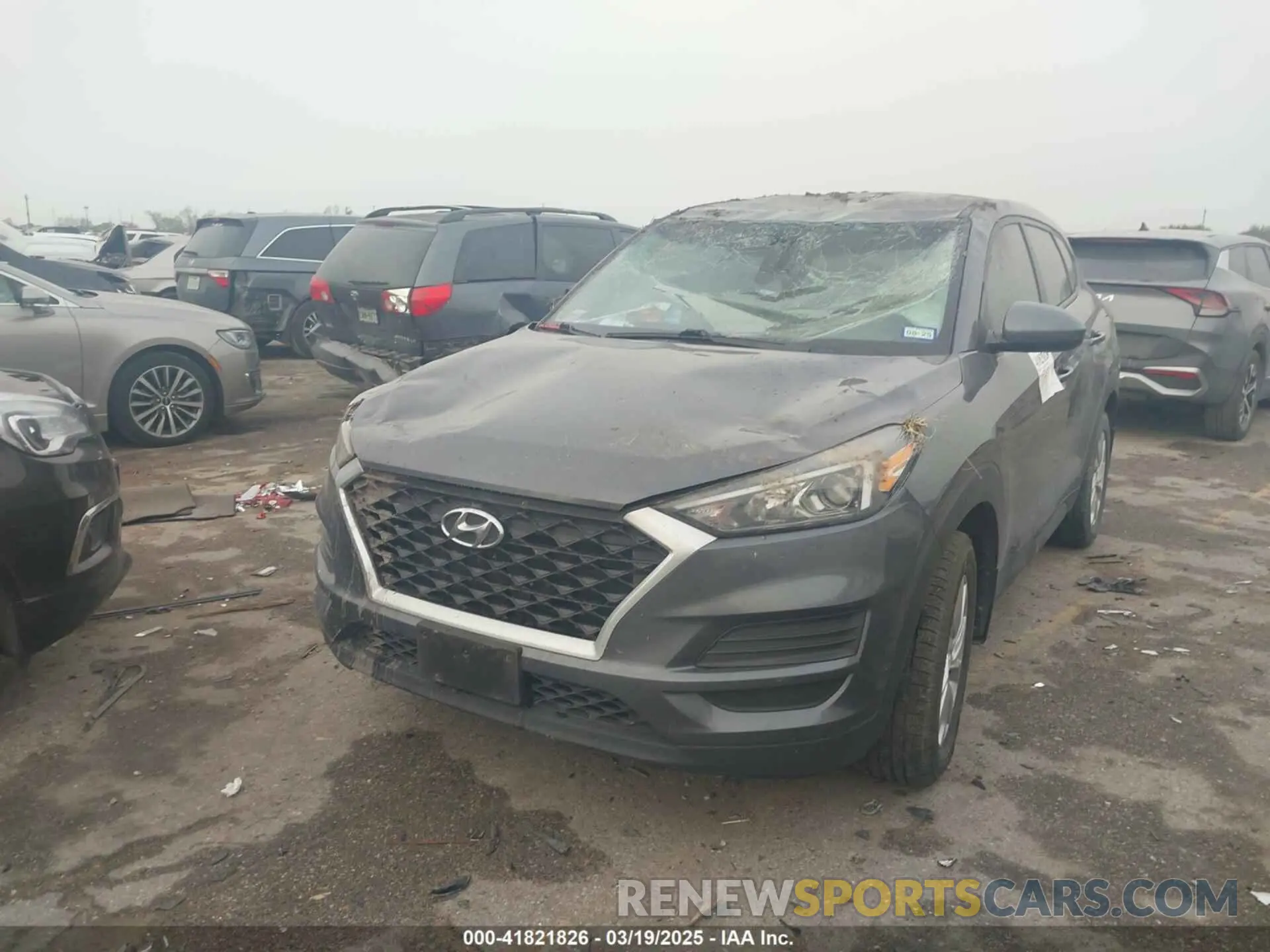 2 Фотография поврежденного автомобиля KM8J23A44KU967882 HYUNDAI TUCSON 2019
